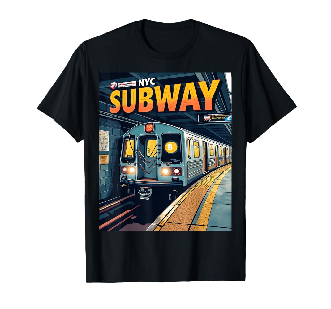 Amazon.com: Retro NYC Subway Train - Urban City Vibes Design